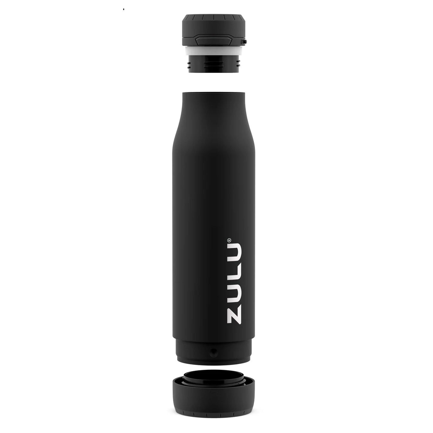 Ace 24 Fl Oz. Black Stainless Soft Chug Bottle