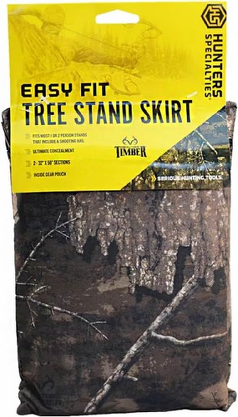 Camo Tree Stand Skirt Universal Fit Realtree Timber Durable Easy Installation