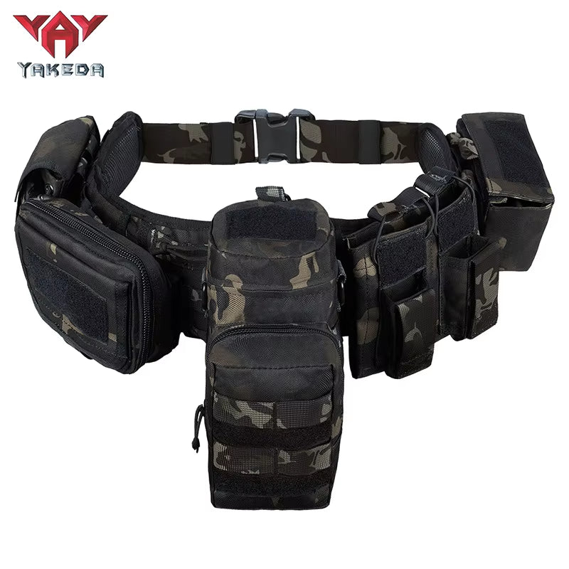 Yakeda Custom Molle Pockets Pouches Gear Hunting Waist Security Tactical Belt Padded Patrol Belt