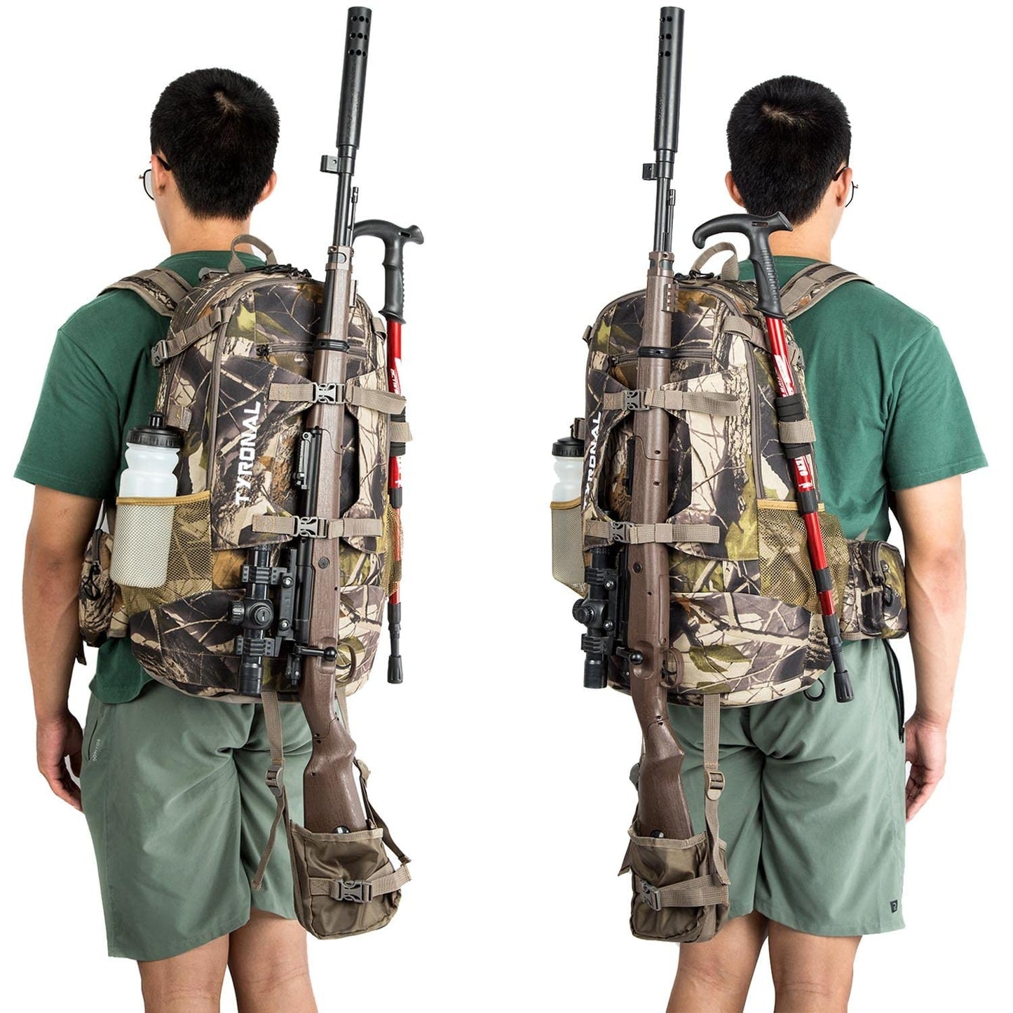 Tyronal Hunting Backpack Outdoor Gear Hunting Pack with Bow and Rifle Carry Syst