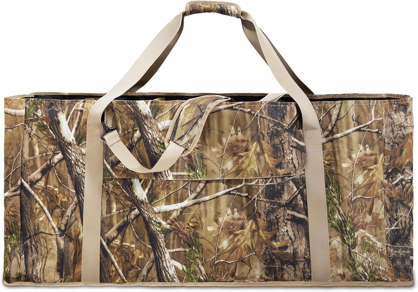 Decoy Bag, 12 Slot Duck Decoy Bag with Bottom Drains, Padded Shoulder Strap Duck