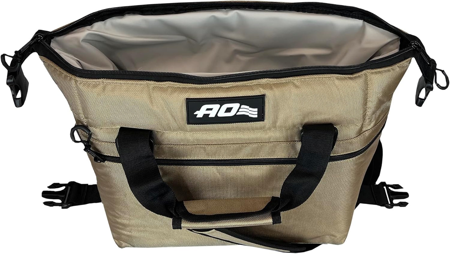 Ballistic Series Soft Cooler, Insulated and Leak Proof, 12-Pack, Gold