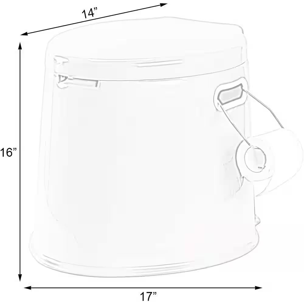 Portable Travel Toilet for Camping and Hiking, Non-Electric Waterless Toilet