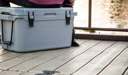 Rotomolded Cooler Extreme Engineered Durability with Hard Shell, Lid and Liner | Long Lasting Ice Chest with Double Insulated Walls | Made in the USA