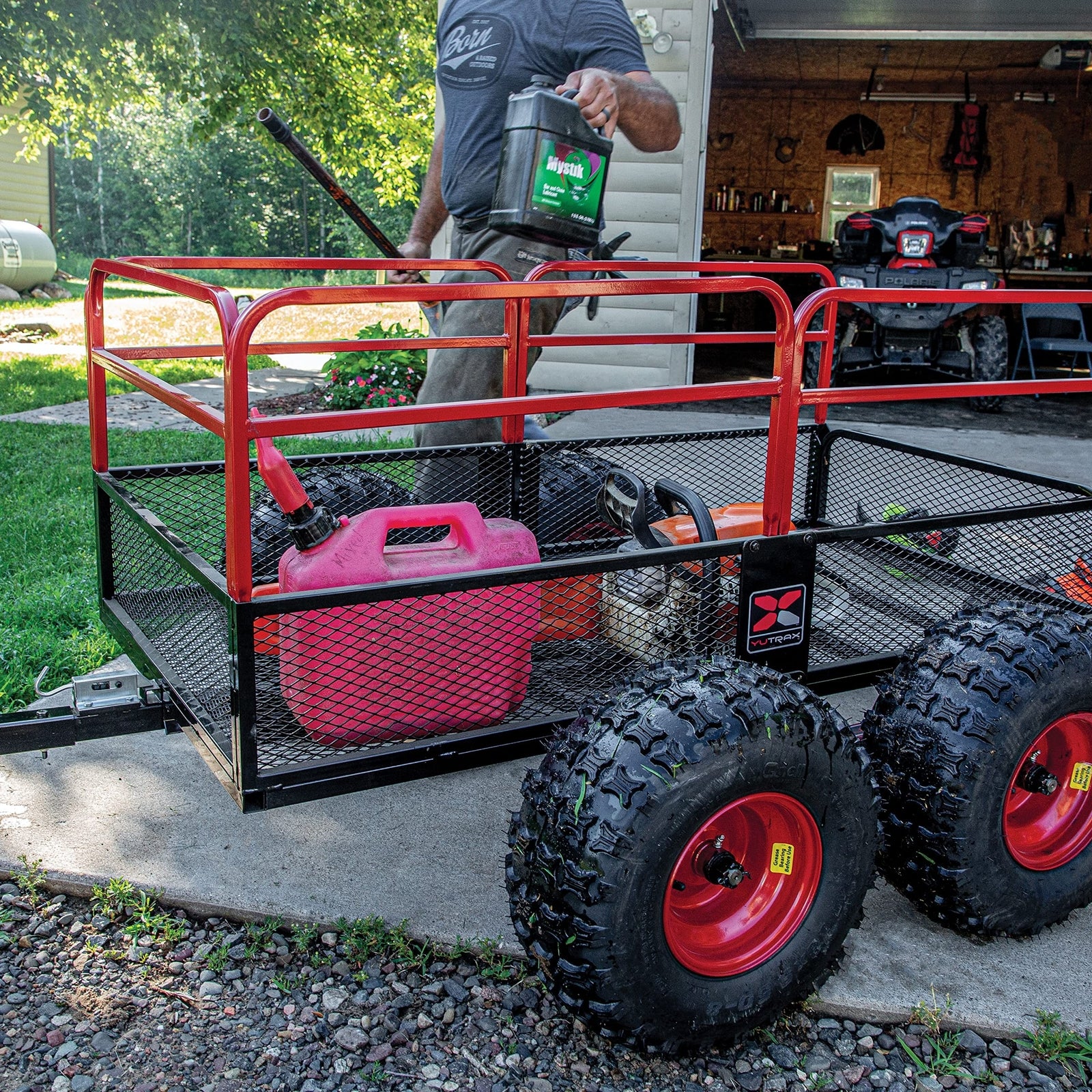 Trail Warrior X4 Heavy Duty UTV/ATV Trailer - for Off-Road Use - 1,250 Lb. Ca...