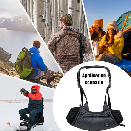 Heated Hand Muff Electric Hand Warmer Pouch USB Charging Hand Warming Muff Adjustable Winter Hand Warmer with 3 Heating Setting for Outdoor Hunting Camping Football