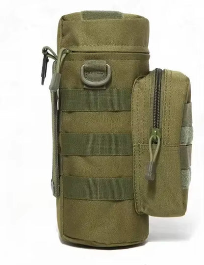 Tactical Molle Zipper Camo Water Bottle Pouches Small Mess Pouch Nylon Waterproof Waist Bag Outdoor Travel Sports Bottle Pouch