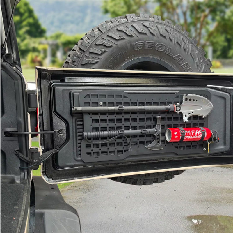 Tailgate Tactical Panel for Wrangler Tailgate Tool Kit Organizer Racks Compatible with Wrangler 2007-2022 JK JKU 2018-2022 JL JLU