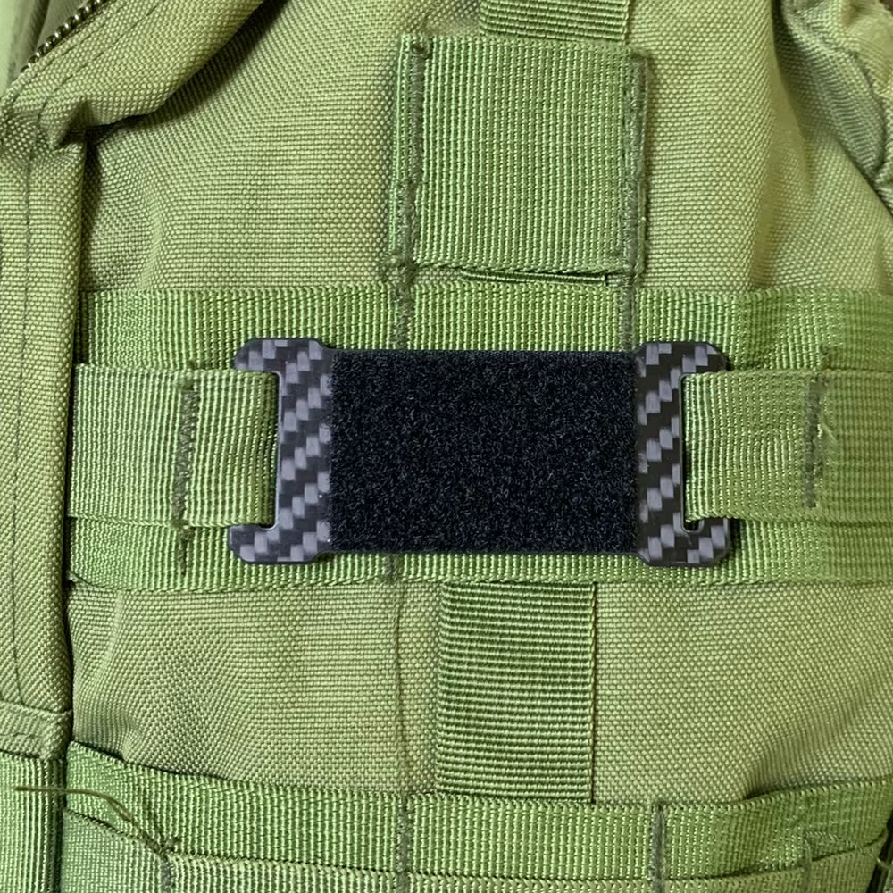 Carbon Fiber Hook and Loop Tacticals Patches Board MOLLE Patches Panel Display Holder for Backpack Mini Patches Board