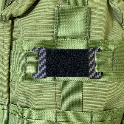 Carbon Fiber Hook and Loop Tacticals Patches Board MOLLE Patches Panel Display Holder for Backpack Mini Patches Board