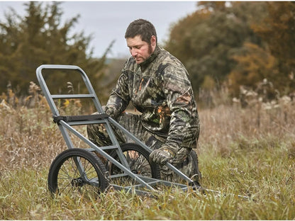 Deluxe Deer Cart, Game Hauler Hunting Gear Accessories, with Big Wheels