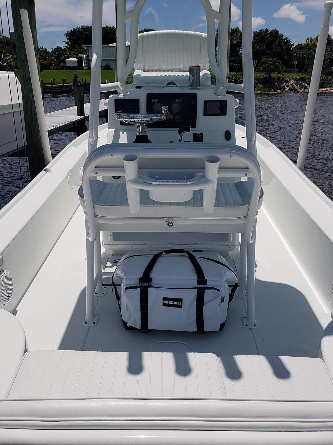 12 Can Insulated Marine Boatbag Soft Sided Cooler, White