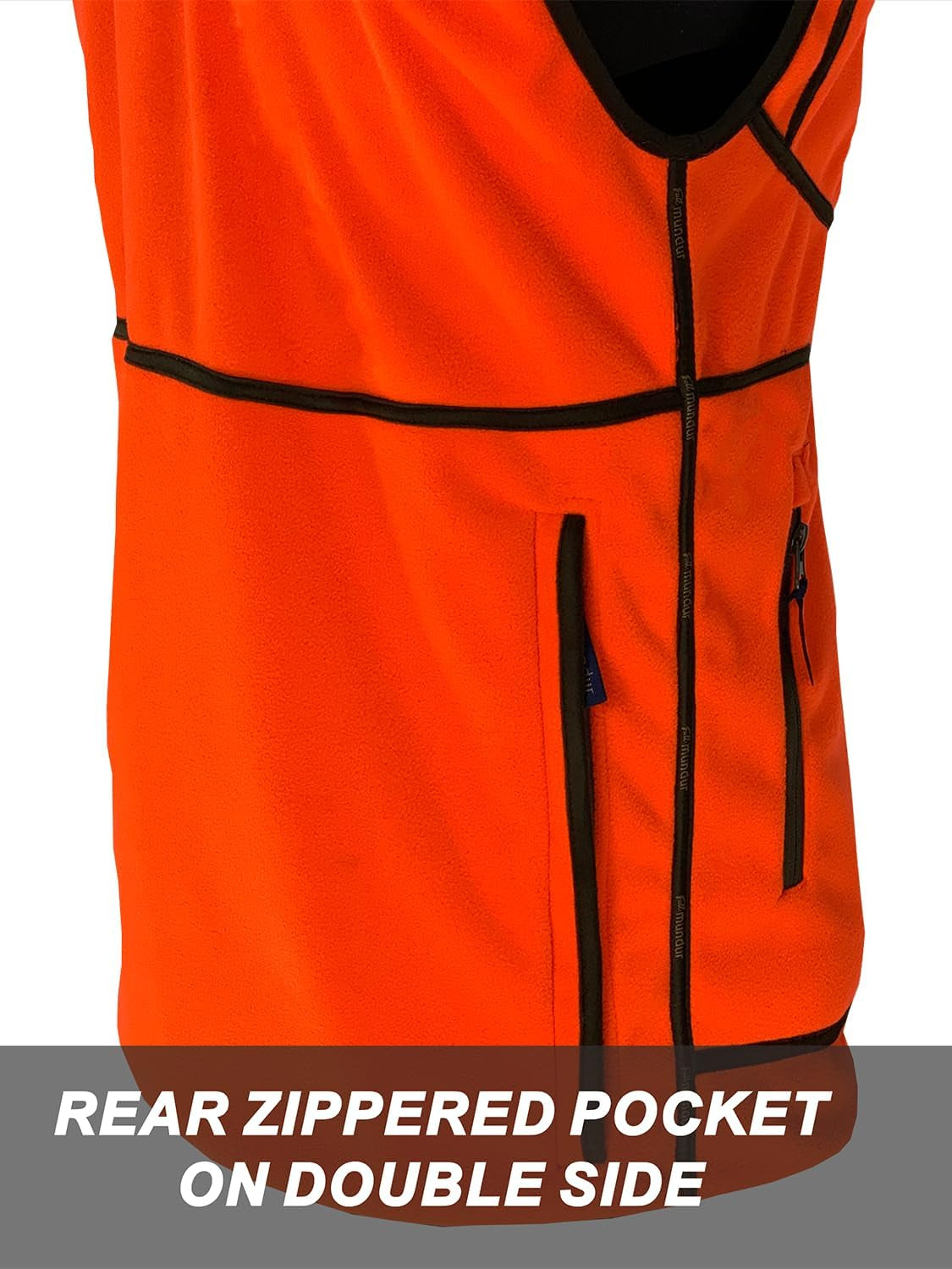 Reversible Men'S Waterproof Hunting Vest - Digital Green & Blaze Orange Camo