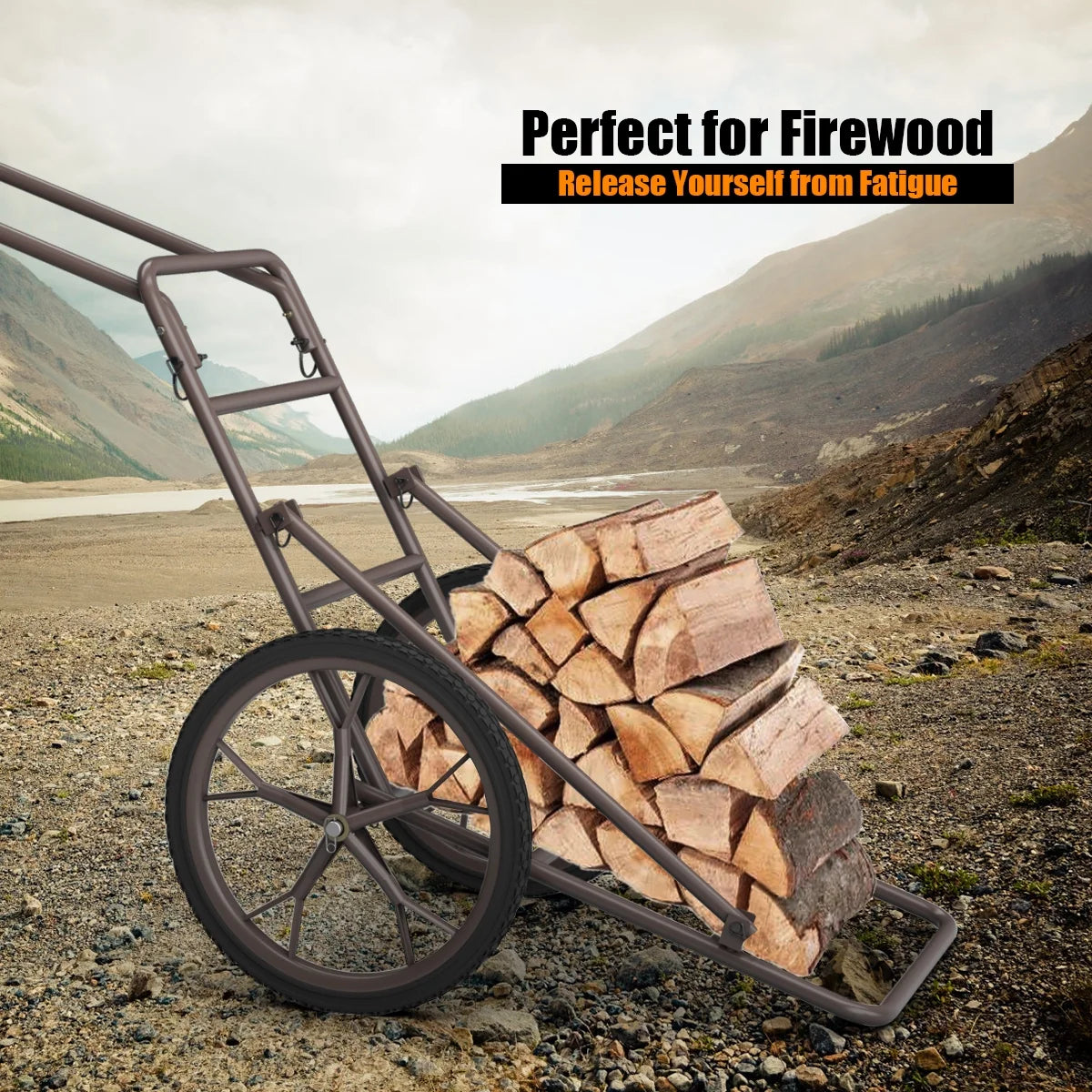 New Deer Cart Game Hauler Utility Gear Dolly Cart Hunting Accessories - 500 LB