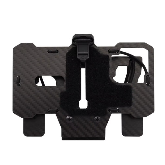 New Carbon Fiber Tactical MOLLE Folding Navigation Board Hunting Airsoft Vest Mobile Phone Holder Mount for Screen Size 4.7'-6.7