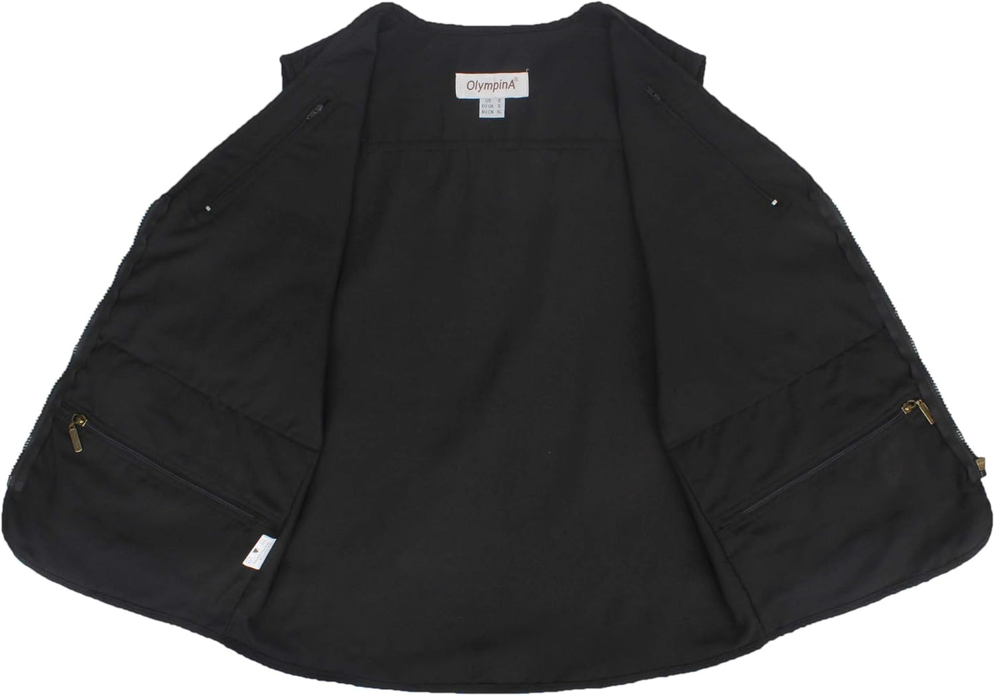 Men'S Poplin Outdoors Travel Sports Multi-Pockets Work Fishing Vest