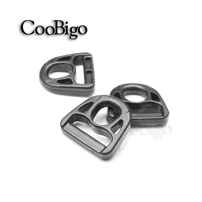 5Pcs 1/2"~2" Dee Ring Outdoor Tactical Backpack Durable D-Ring Buckle Multiuse Plastic for Hooks Strap Webbing