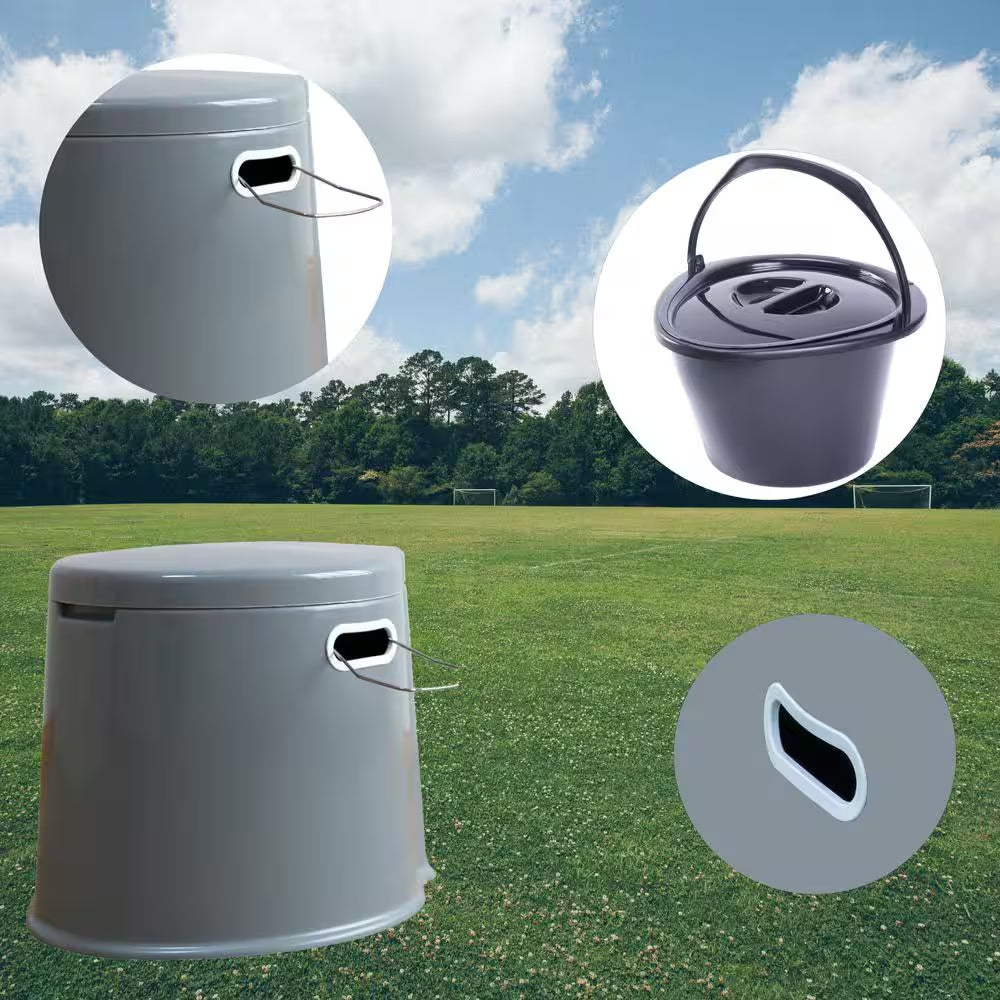 Portable Travel Toilet for Camping and Hiking, Non-Electric Waterless Toilet