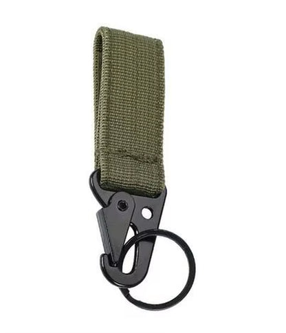 Tactical Molle Hook-Webbing Keychain-Key Ring Holder Hunting Gear Keeper Pouch Key Chain Nylon Belt Keychain EDC Molle Webbing