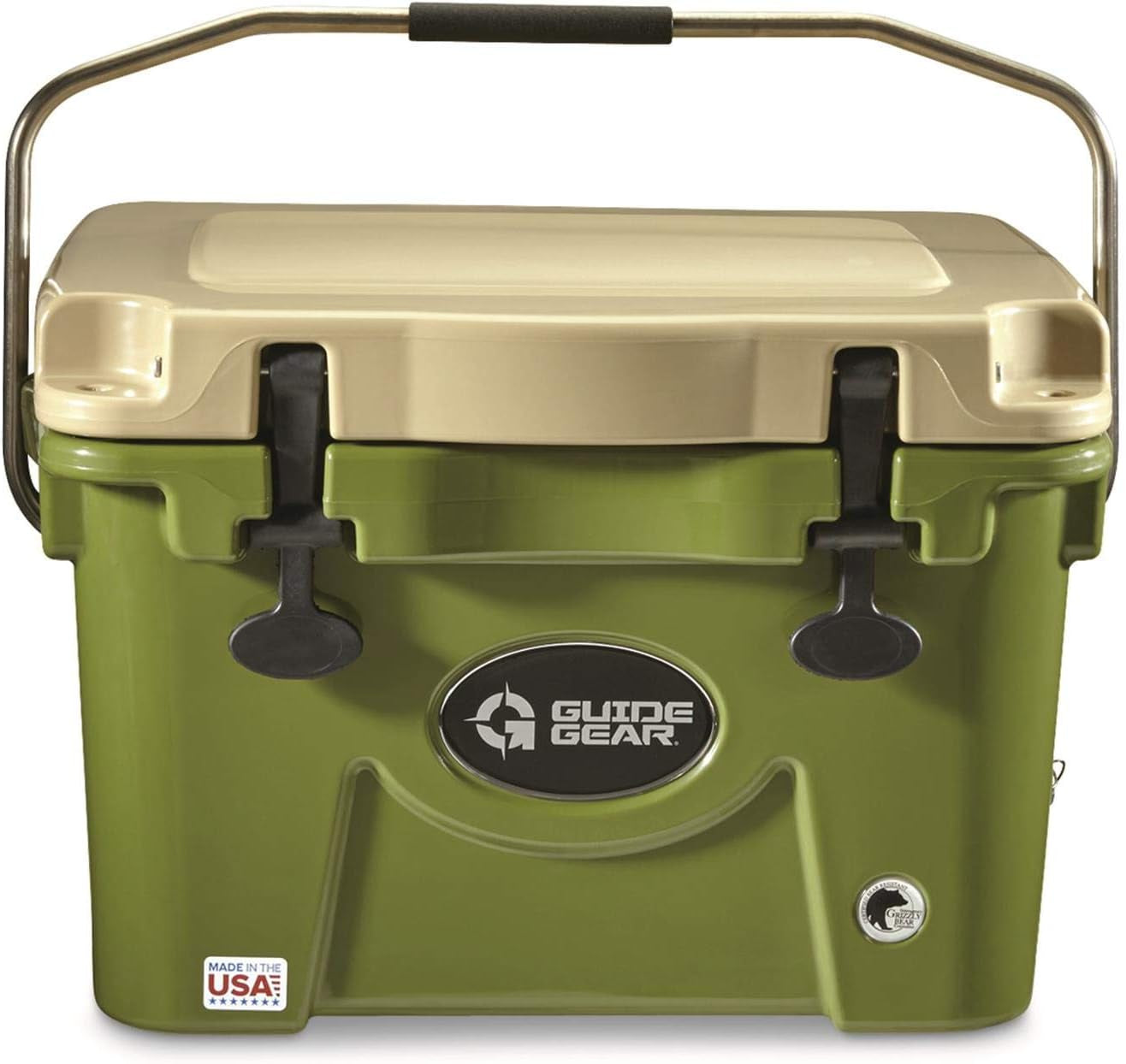 Insulated Hard Cooler, for Outdoor, Camping, Hunting, Keep Beverages and Drinks Chilled, Dry-Ice Compatible, Made in USA