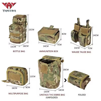 Yakeda Custom Molle Pockets Pouches Gear Hunting Waist Security Tactical Belt Padded Patrol Belt