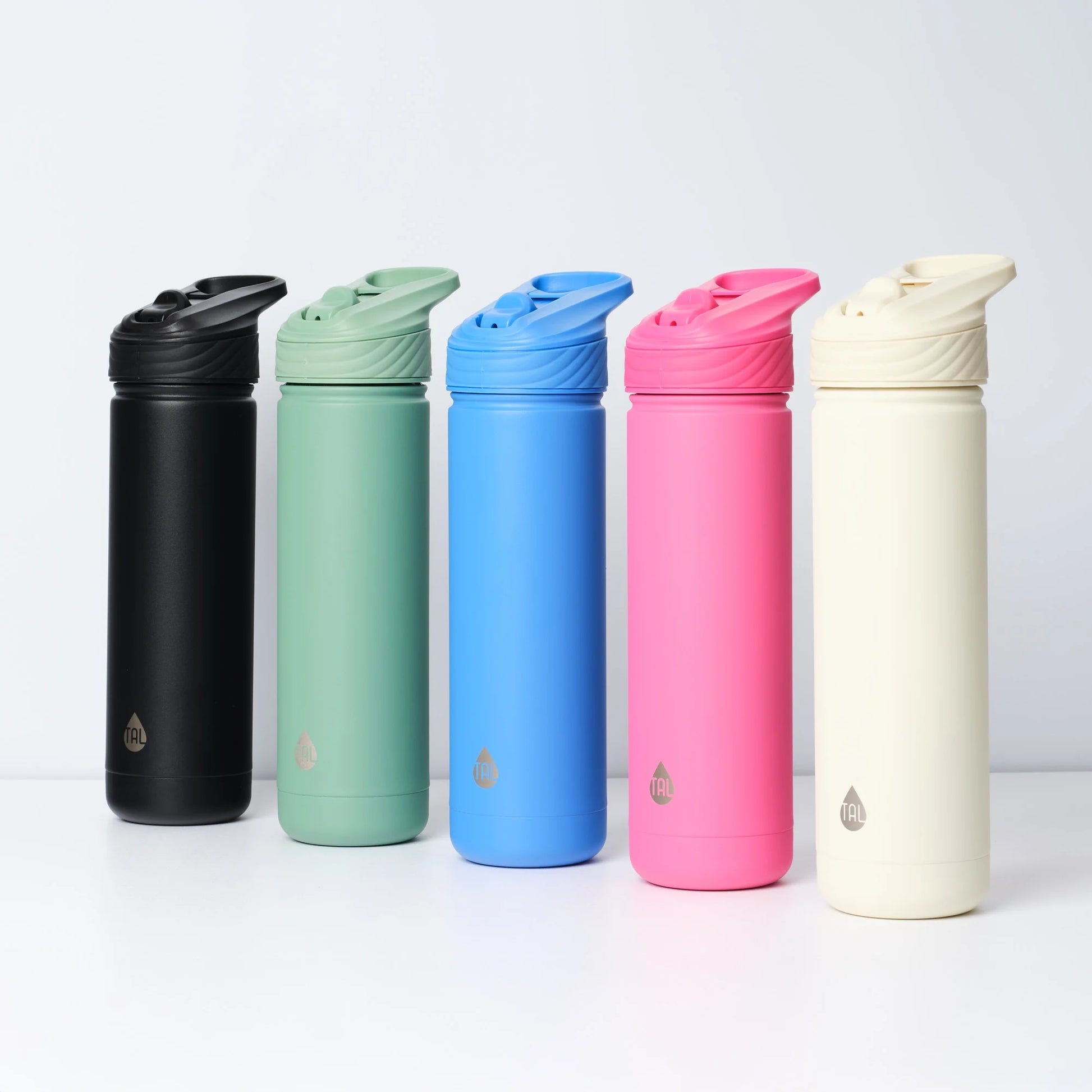 Stainless Steel Ranger Water Bottle with Easy Sip Straw 26 Oz, Black