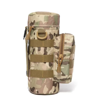 Tactical Molle Zipper Camo Water Bottle Pouches Small Mess Pouch Nylon Waterproof Waist Bag Outdoor Travel Sports Bottle Pouch