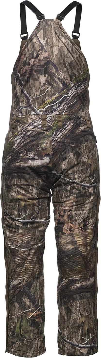 Hydrotherm Waterproof Insulated Camo Hunting Bibs, Hunting Clothes for Men (Mossy Oak Country DNA, Small)
