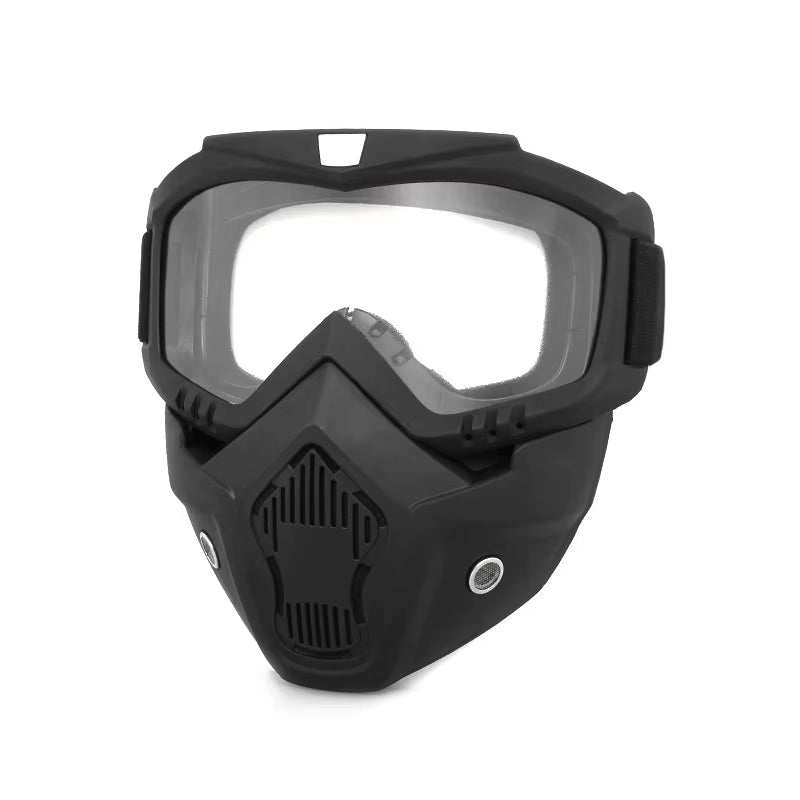 Bicycle Helmet Full Face Anti-Fog Mask Helmet Airsoft Full Head Gear Paintball Mask with Mouth Filter Safety Goggle Hunting Gear