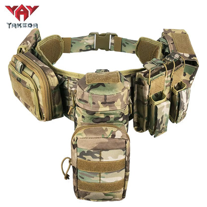 Yakeda Custom Molle Pockets Pouches Gear Hunting Waist Security Tactical Belt Padded Patrol Belt