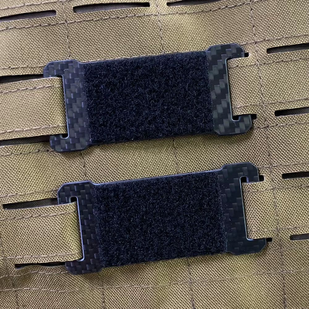 Carbon Fiber Hook and Loop Tacticals Patches Board MOLLE Patches Panel Display Holder for Backpack Mini Patches Board