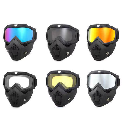 Bicycle Helmet Full Face Anti-Fog Mask Helmet Airsoft Full Head Gear Paintball Mask with Mouth Filter Safety Goggle Hunting Gear