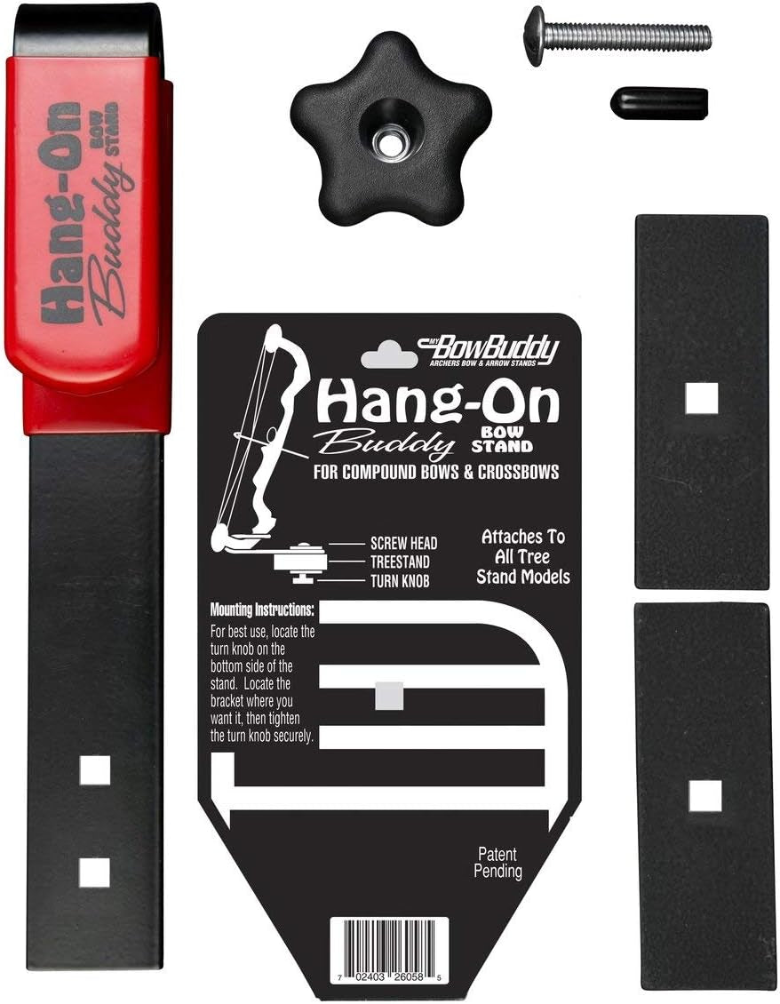 Regular Hang-On Buddy Tree Stand Bow Holder | Steel Bow Holder for Tree Stand Wi