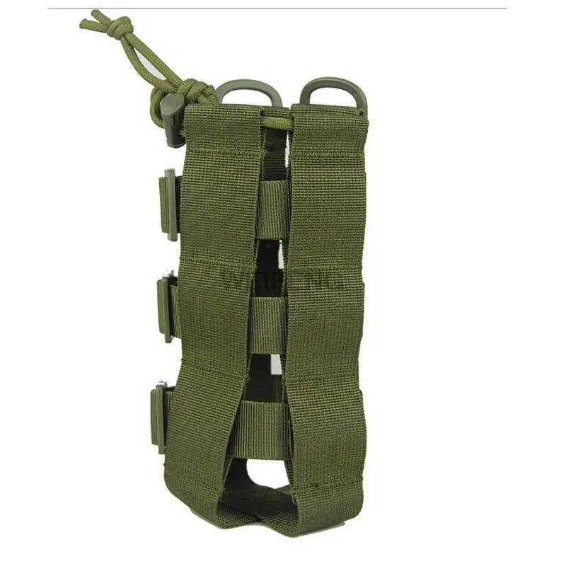 Outdoor Tactical Molle Water Bottle Pouch Portable Camping Water Kettle Bags for Backpack Vest Men'S Travel Cycling Camping Bag