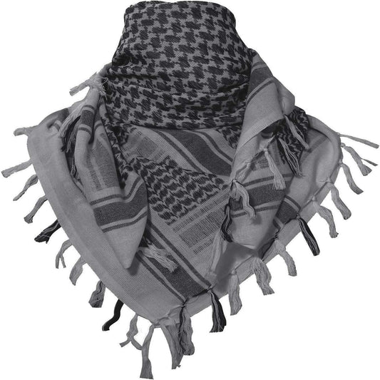 Outdoor Military Shemagh Head Neck Tactical Scarf Arab Wrap Gray