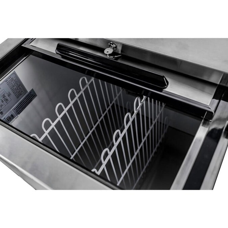 56-In W 576 -Can Capacity Black Freestanding Indoor Beverage Refrigerator