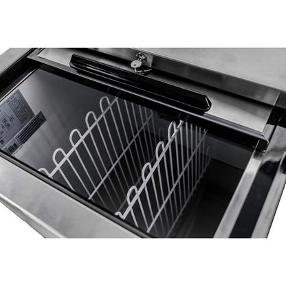 56-In W 576 -Can Capacity Black Freestanding Indoor Beverage Refrigerator