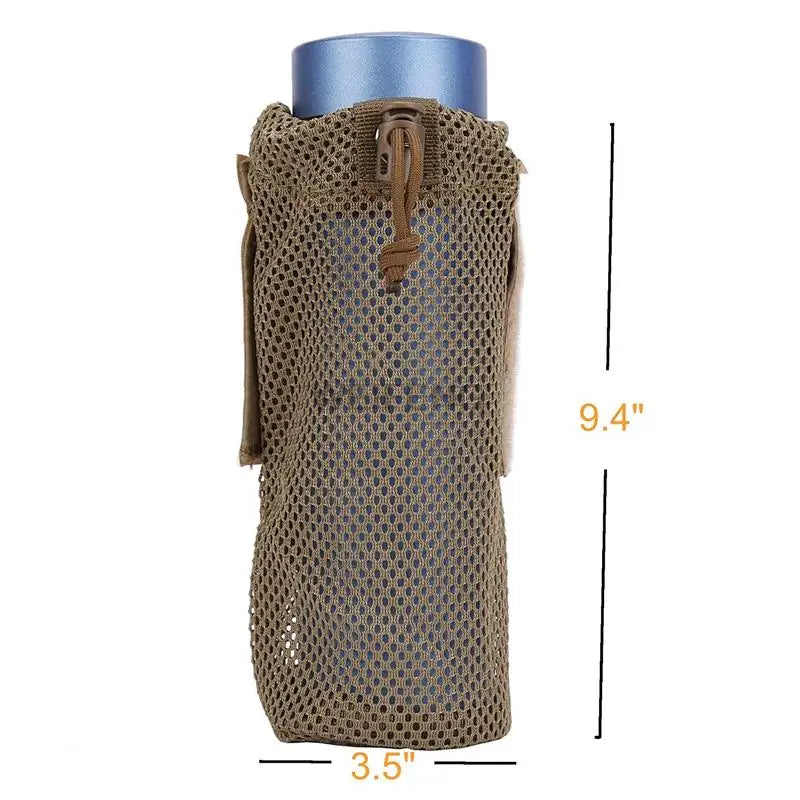 Outdoor Tactical Molle Water Bottle Pouch Portable Camping Water Kettle Bags for Backpack Vest Men'S Travel Cycling Camping Bag