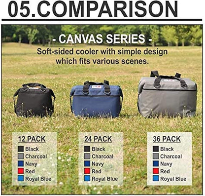 Expedition Canvas Soft-Sided Cooler Bag, Leak-Proof, Insulated, Lightweight