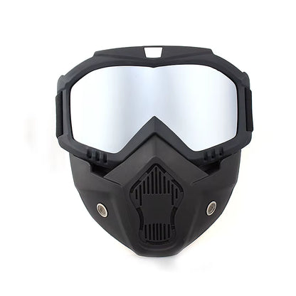 Bicycle Helmet Full Face Anti-Fog Mask Helmet Airsoft Full Head Gear Paintball Mask with Mouth Filter Safety Goggle Hunting Gear
