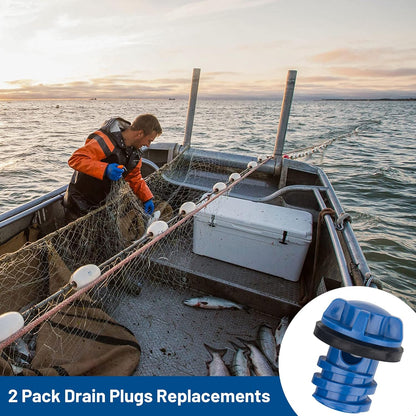 Cooler Drain Plug, 2 Pack Replacement, Compatible with Yeti Roadie, Tundra, And