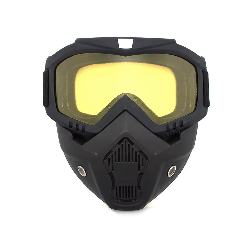Bicycle Helmet Full Face Anti-Fog Mask Helmet Airsoft Full Head Gear Paintball Mask with Mouth Filter Safety Goggle Hunting Gear