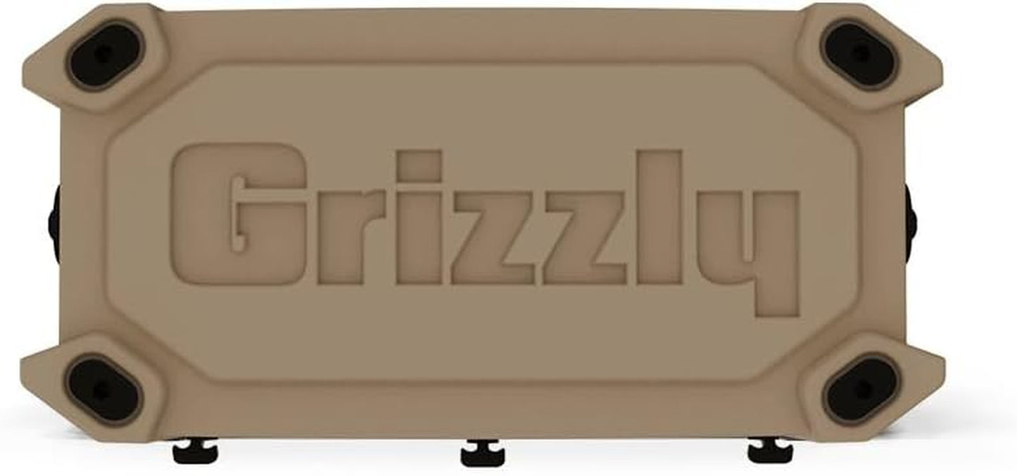 Grizzly 75 Cooler | 75 Qt Ice Chest Durable Rotomolded Insulated | Made in USA | Warranty for Life | for Beach Boat Camping Fishing Hunting | G75