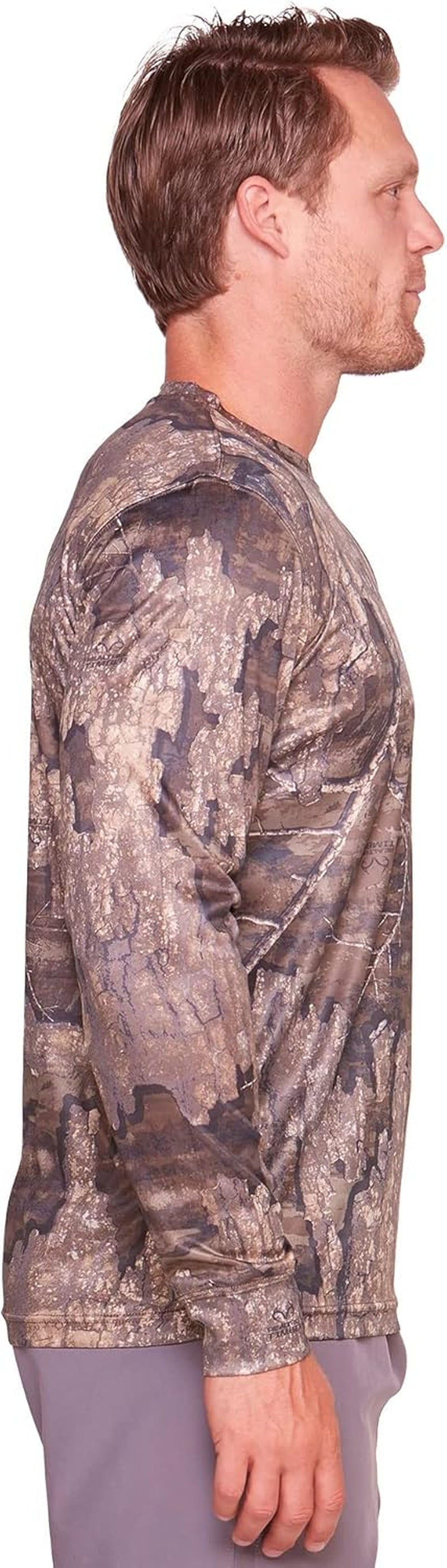 Realtree Men'S Essential Camo Lightweight Performance Long Sleeve Shirt