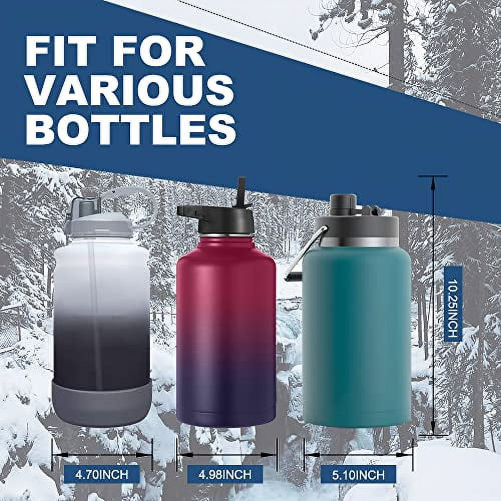 Insulated 64 Oz Water Bottle Holder with Shoulder Strap