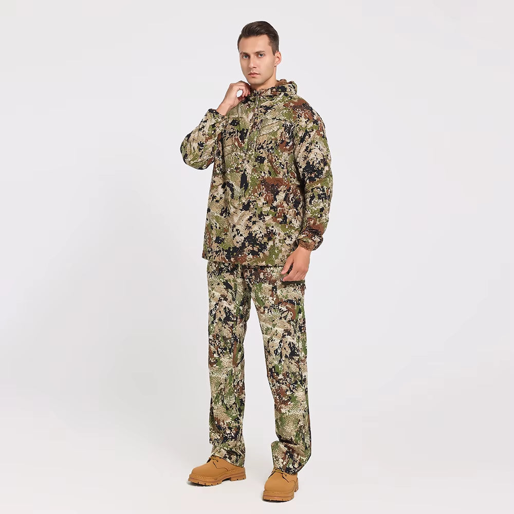 High Quality Ambient Hoody Hunting Apparel Gear Outdoor Camo Kangaroo Pocket Hoodie Spring Fall Fleece Lining Hunting Jacket