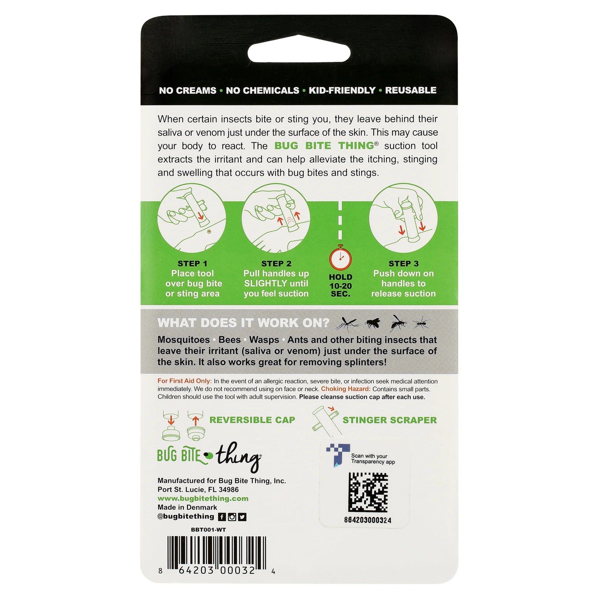 - Natural Bug Bite Relief and Removal Tool -Chemical Free
