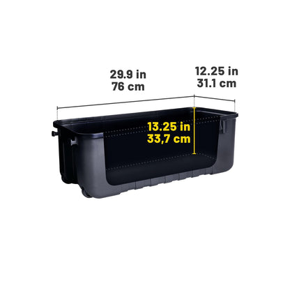 Plano Sportsman Storage Trunk with Wheels 108 Quart Heavy Duty Outdoor Gear Box