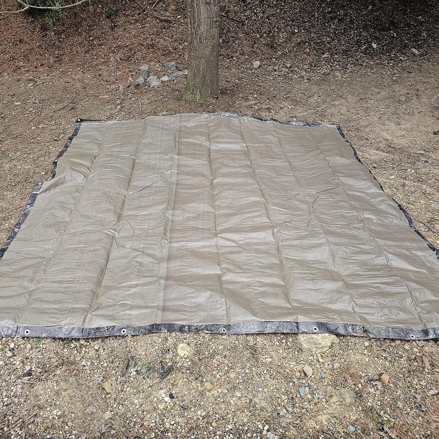 Heavy Duty Waterproof Tarp, Bionic Tree Camo Multi Purpose Poly Cover
