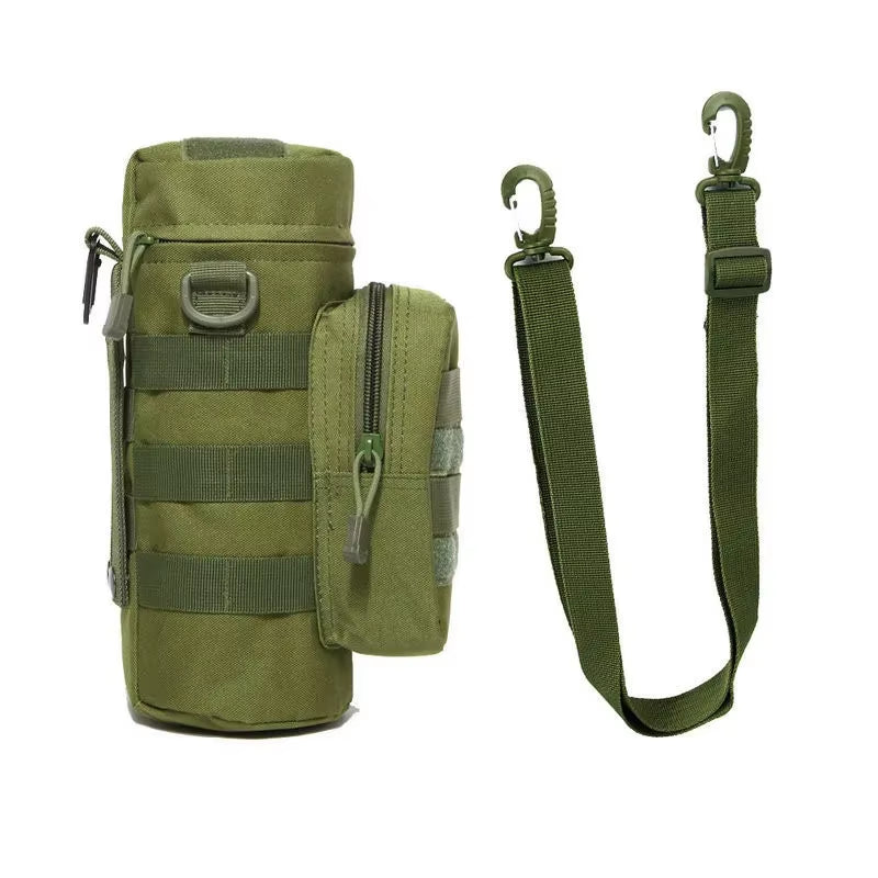 Tactical Molle Zipper Camo Water Bottle Pouches Small Mess Pouch Nylon Waterproof Waist Bag Outdoor Travel Sports Bottle Pouch